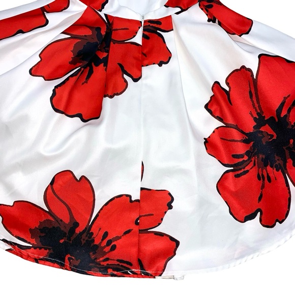 A’gaci Floral Fit and Flare Mini Dress Prom Party Occasion Flirty Easter Summer - Picture 11 of 13